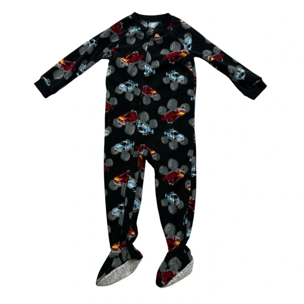 Carter’s Fleece Monster Truck Footed Pajamas – Toddler 4T - Picture 1 of 5